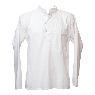 Premium Cotton Collarless Grandad Shirt