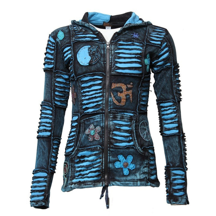 Peace Ripped Pixie Hoodie