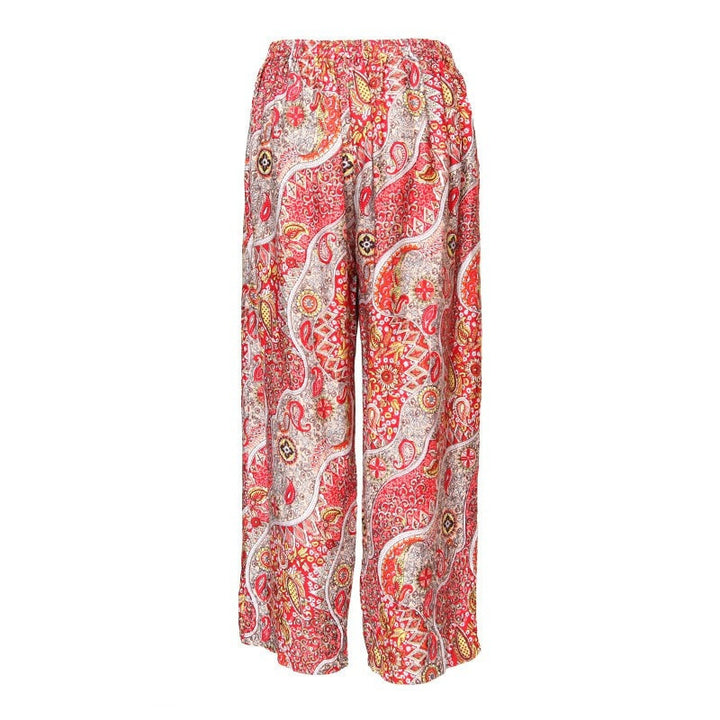 Paisley Print Straight Leg Trousers