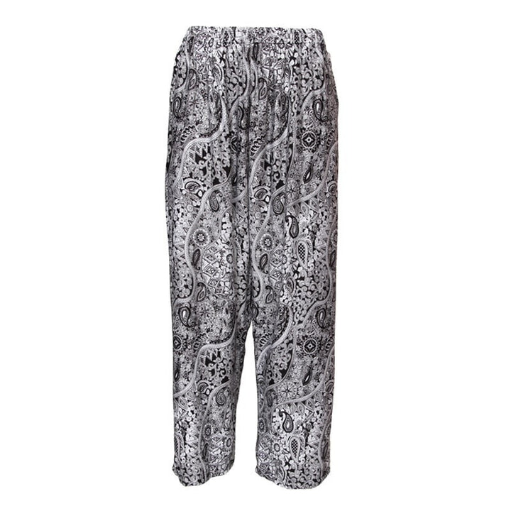 Paisley Print Straight Leg Trousers