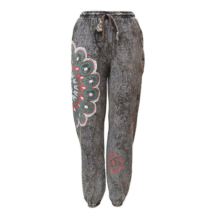 Paisley Print Slim Fit Joggers