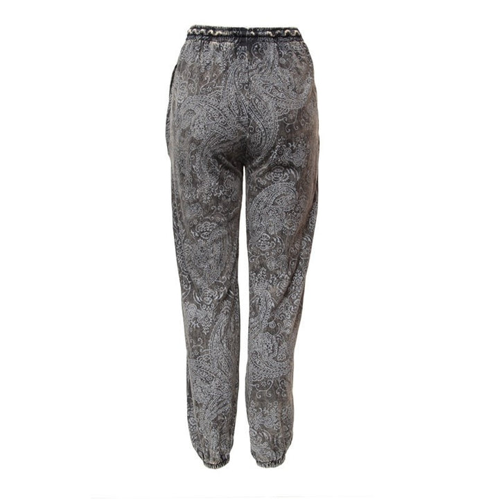 Paisley Print Slim Fit Joggers