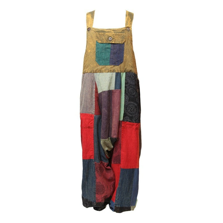Patchwork Harem Dungarees