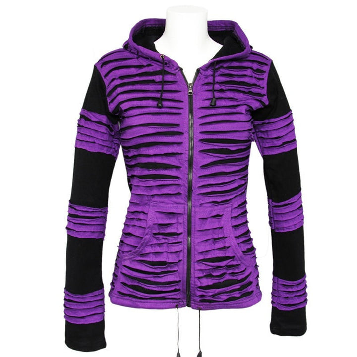 Ripped Pixie Zip Hoodie