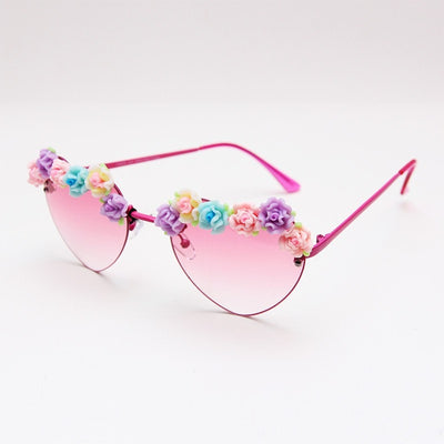 Hearts With Flowers Sunglasses