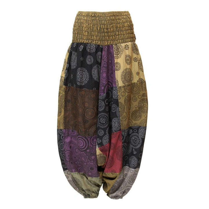 Patterned Patchwork Genie Pants