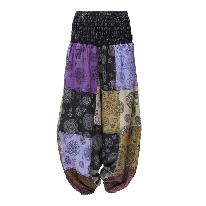 Patterned Patchwork Genie Pants