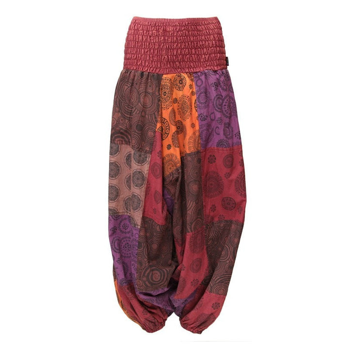 Patterned Patchwork Genie Pants