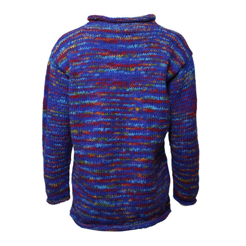 Oversized High Neck Wool Jumper