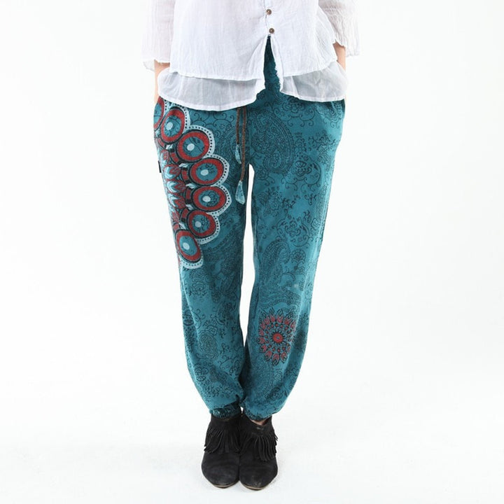 Paisley Print Slim Fit Joggers
