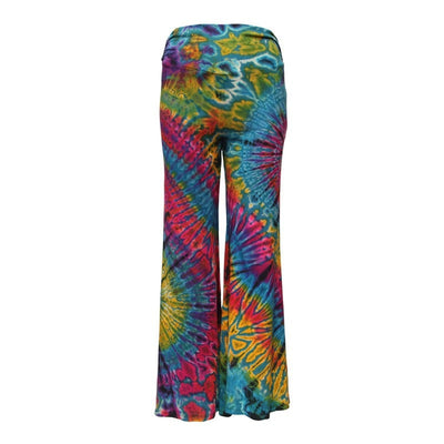 High Waisted Tie Dye Jersey Flares