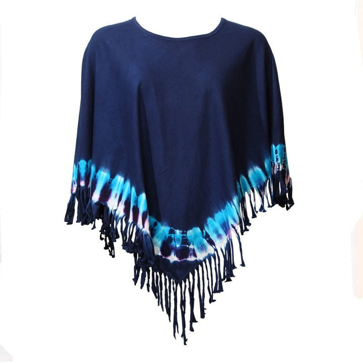 Soft Jersey Fringe Poncho