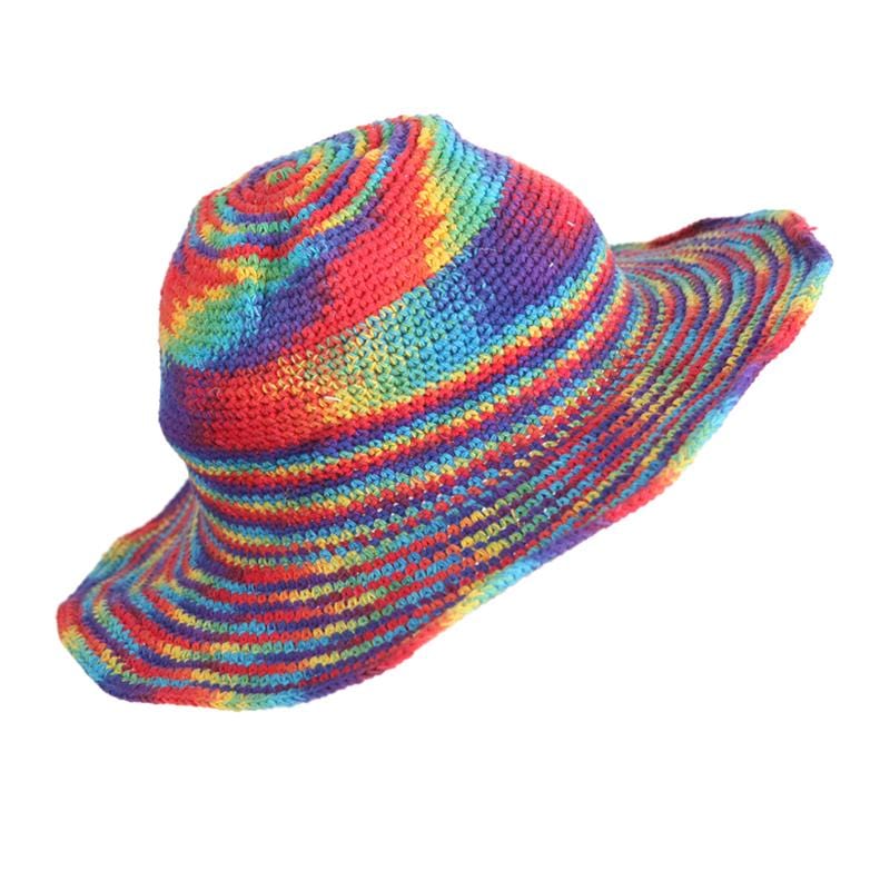 Wire Rim Rainbow hat