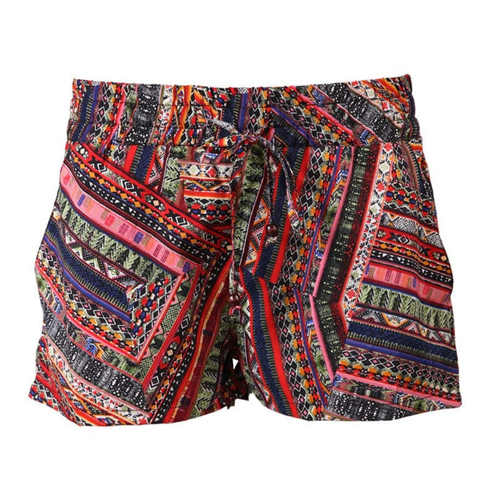Patchwork Print Shorts