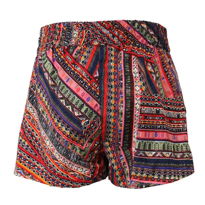 Patchwork Print Shorts