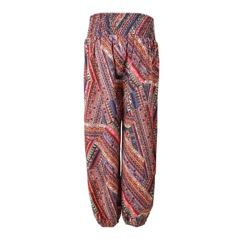 Patchwork Print Genie Trousers