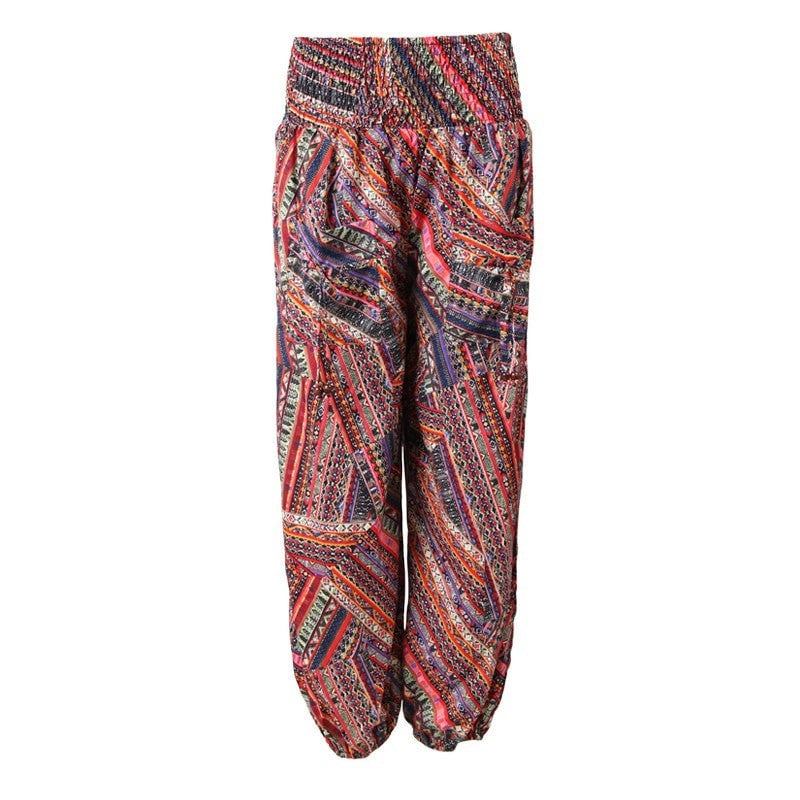 Patchwork Print Genie Trousers