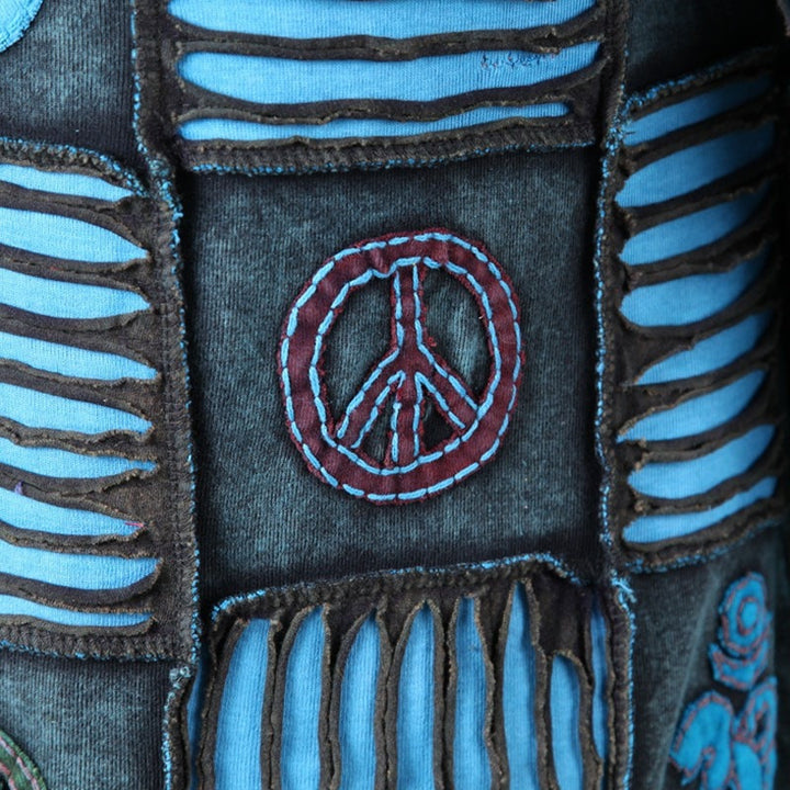 Peace Ripped Pixie Waterfall Jacket