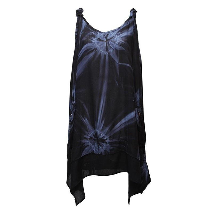 Tie Dye Swing Dress, Black