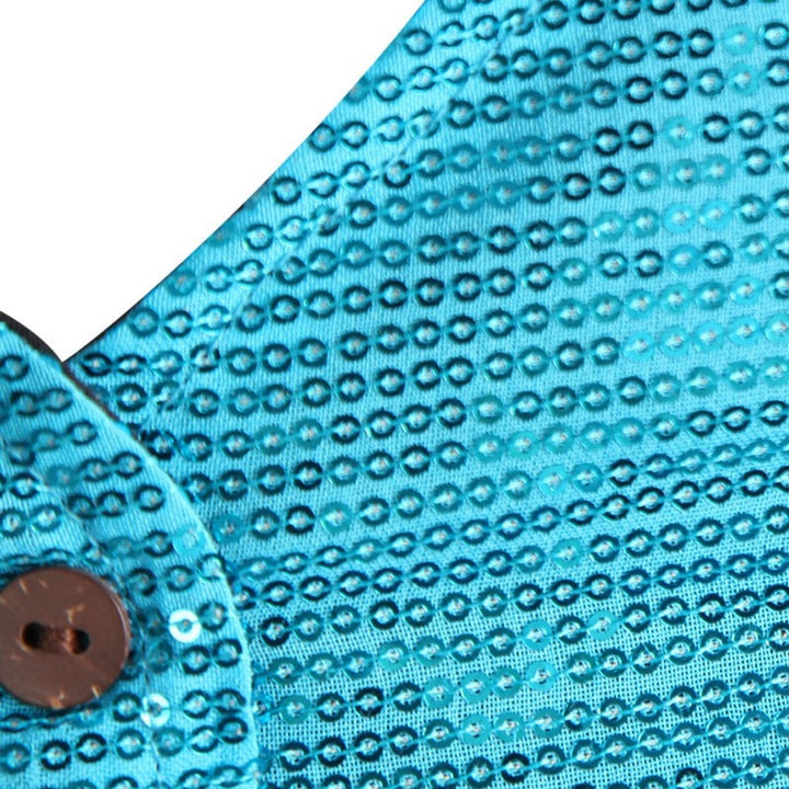 Sequin Tie Back Party Waistcoat