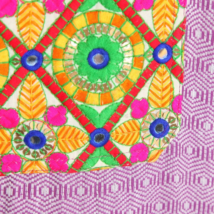 Drop Waist Mirrorwork Harem Dungarees