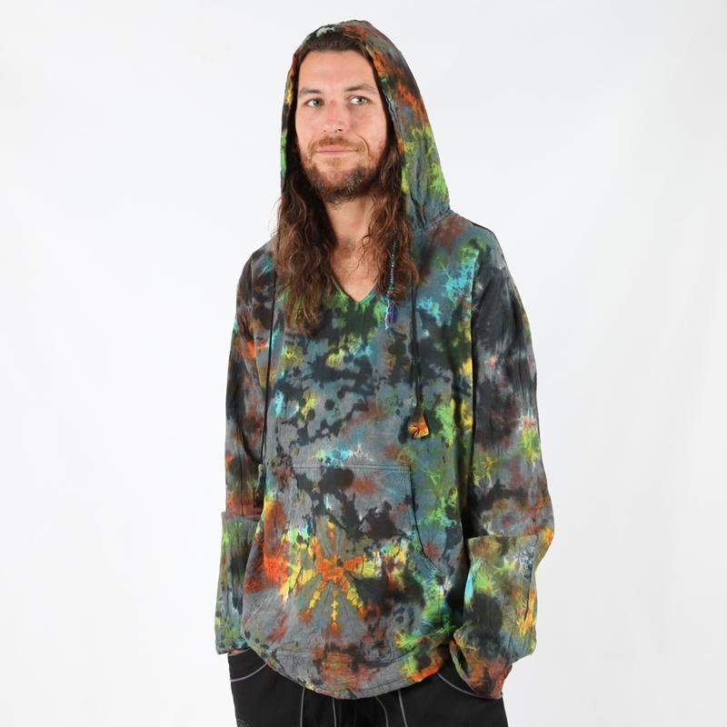 Oversized Grunge Tie Dye Hoodie