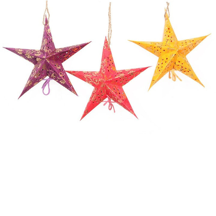 Pack of 8 Handmade Paper Stars