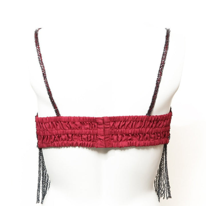 Embellished Bralet with Tassels