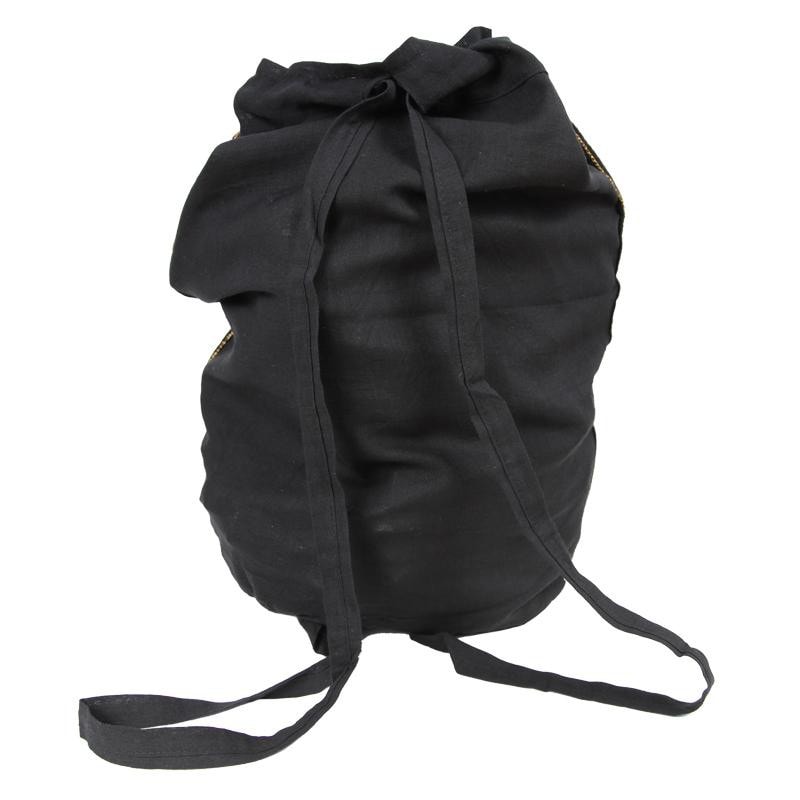 Elephant Embroidered Drawstring Slouch Backpack