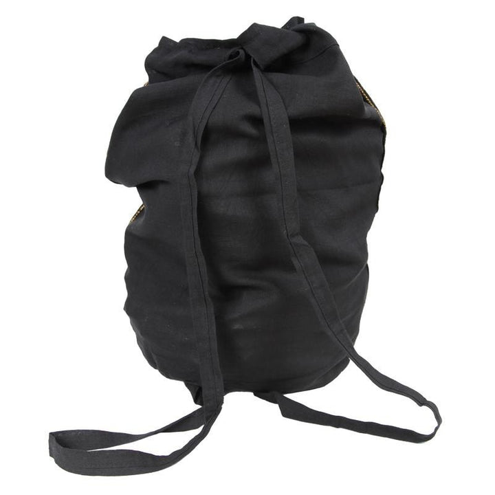 Elephant Embroidered Drawstring Slouch Backpack