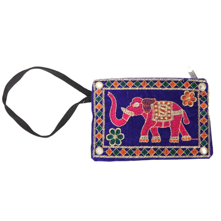Elephant Purse With Gold Thread