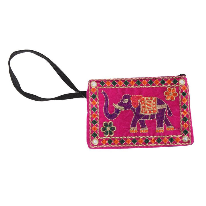 Elephant Purse With Gold Thread