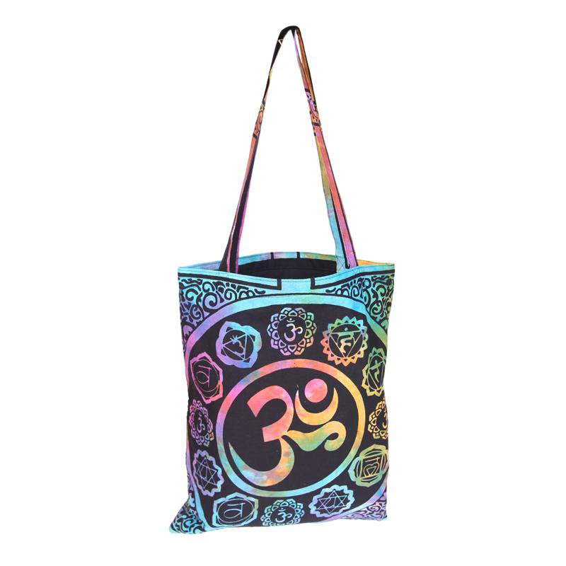 Tie Dye Om Shopping  Bag