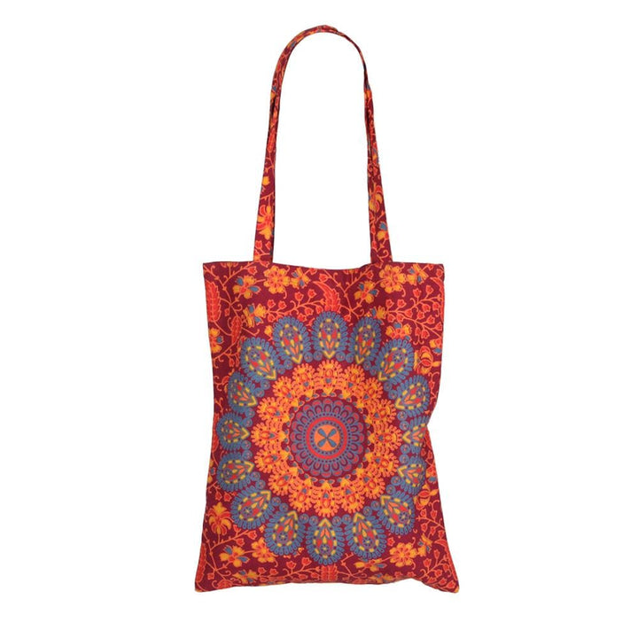 Peacock Print Shopping Bag