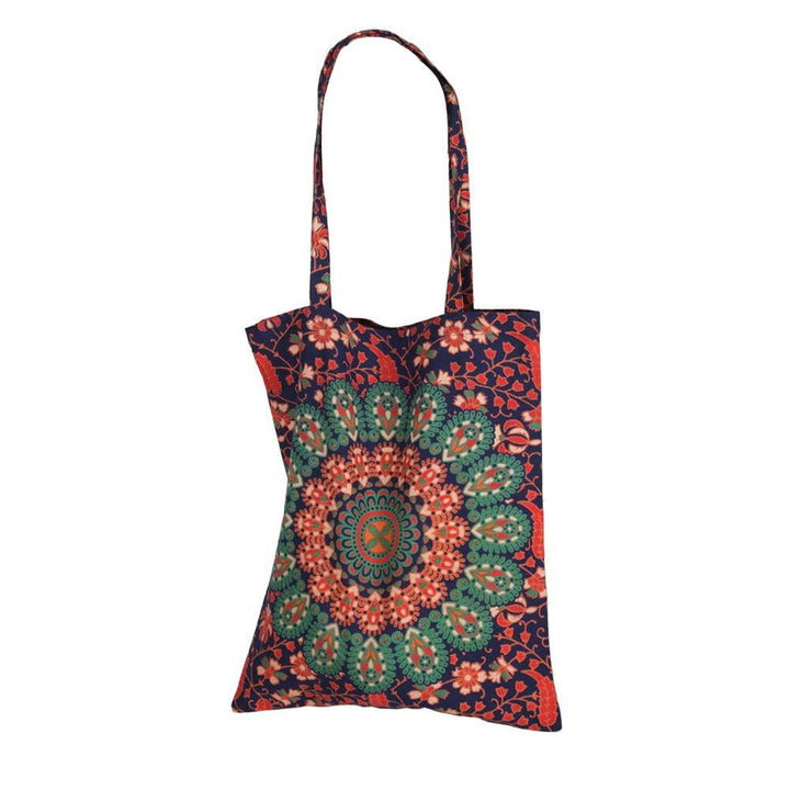 Peacock Print Shopping Bag