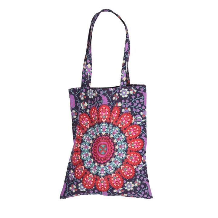 Peacock Print Shopping Bag