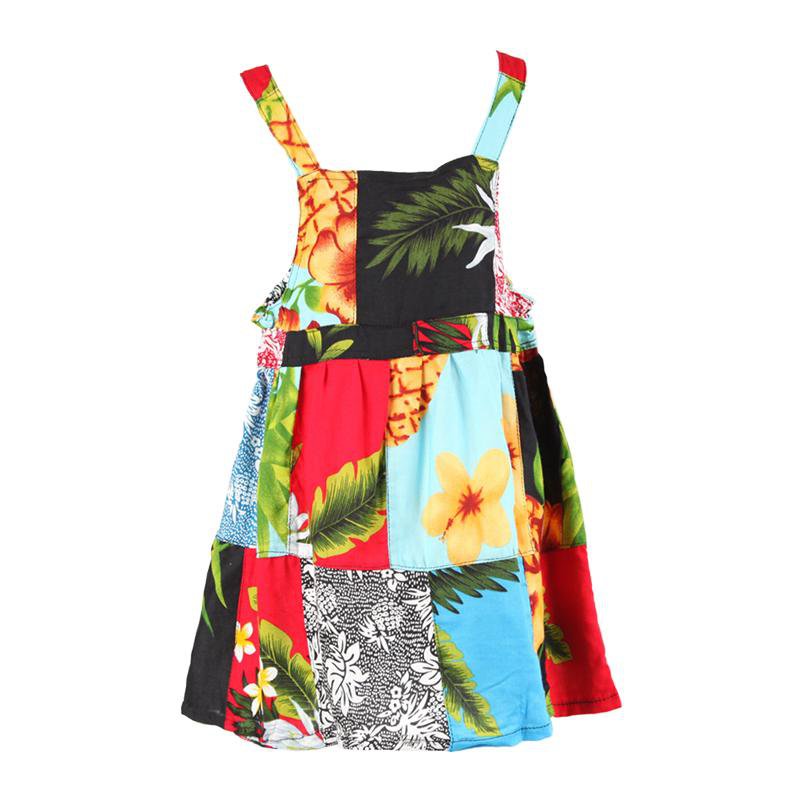 Kids Patchwork Dungarees Dress