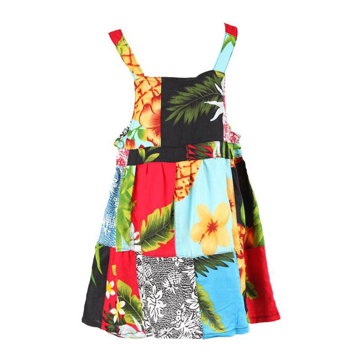 Kids Patchwork Dungarees Dress