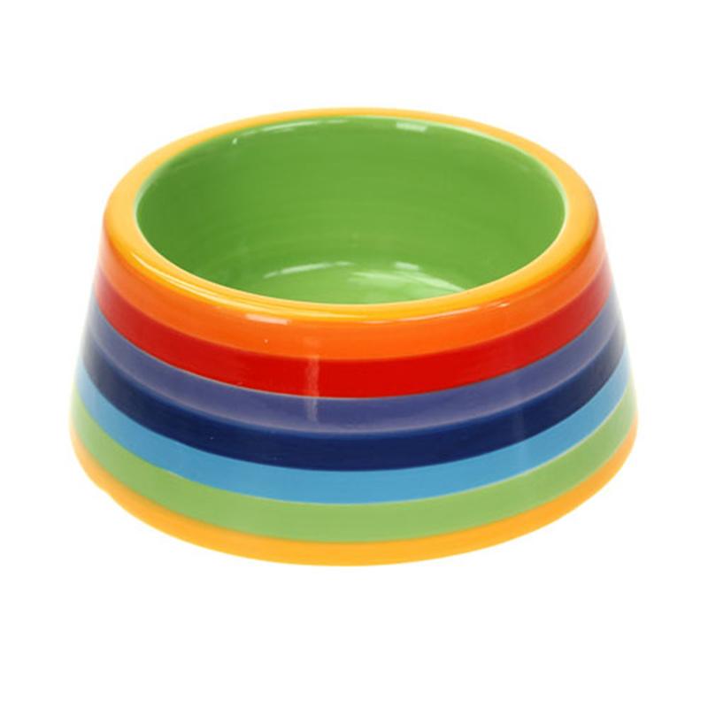 Fair Trade Rainbow Cat Bowl