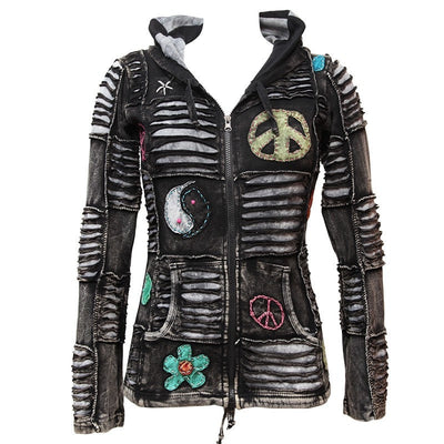 Peace Ripped Pixie Hoodie