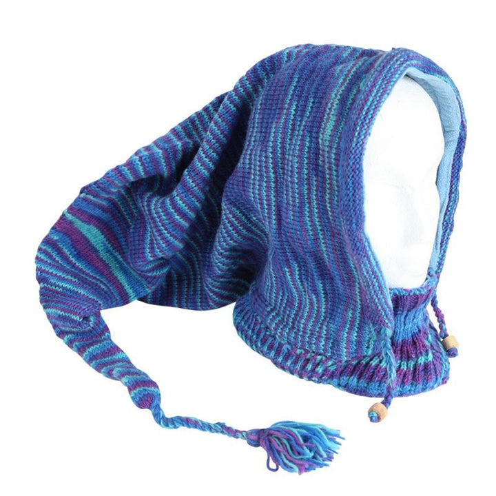 Pixie Knit Hood With Neck Warmer..