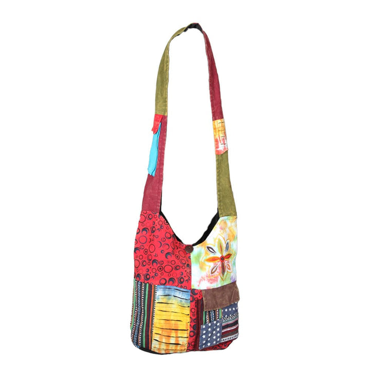 Patchwork Slouch Shoulder Bag