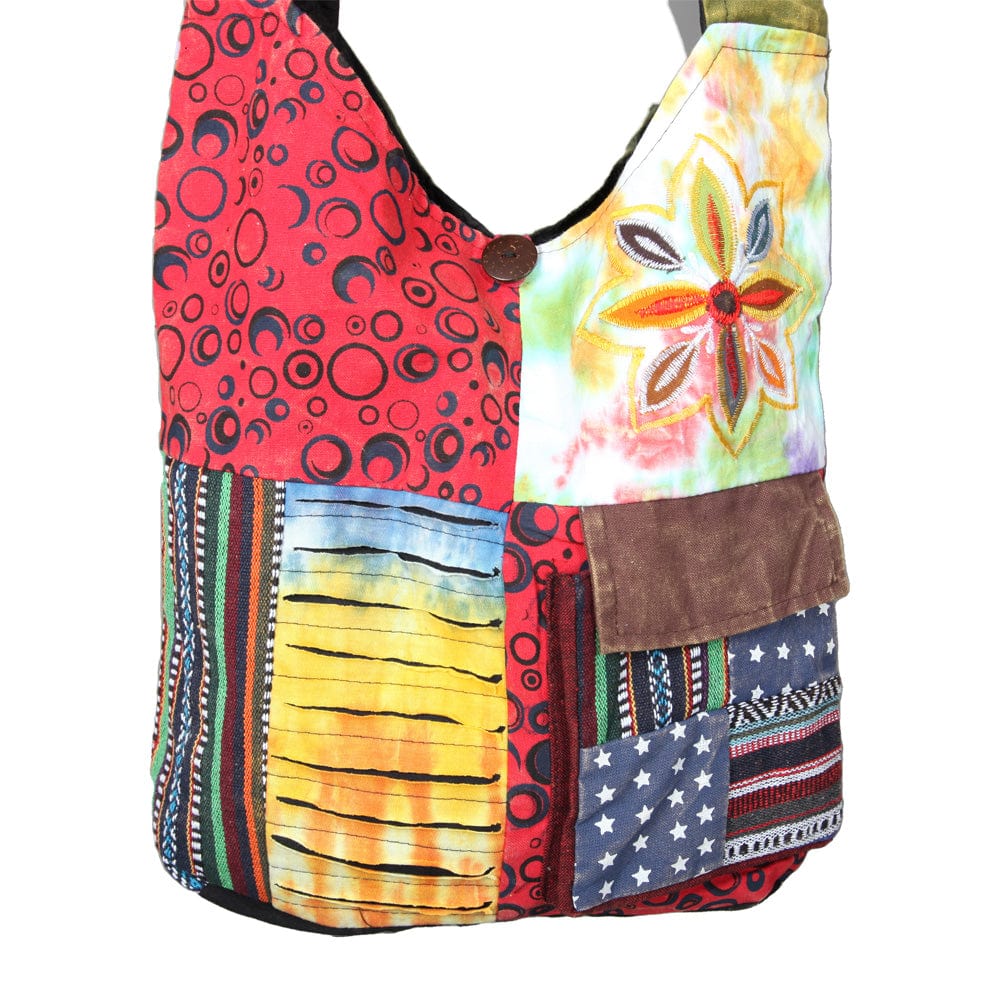 Patchwork Slouch Shoulder Bag