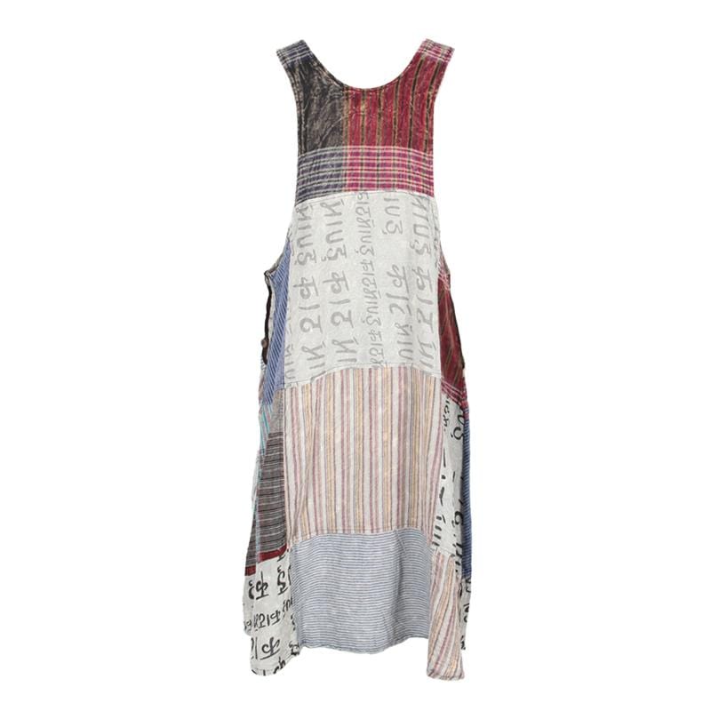 Patchwork Dungarees Dress..