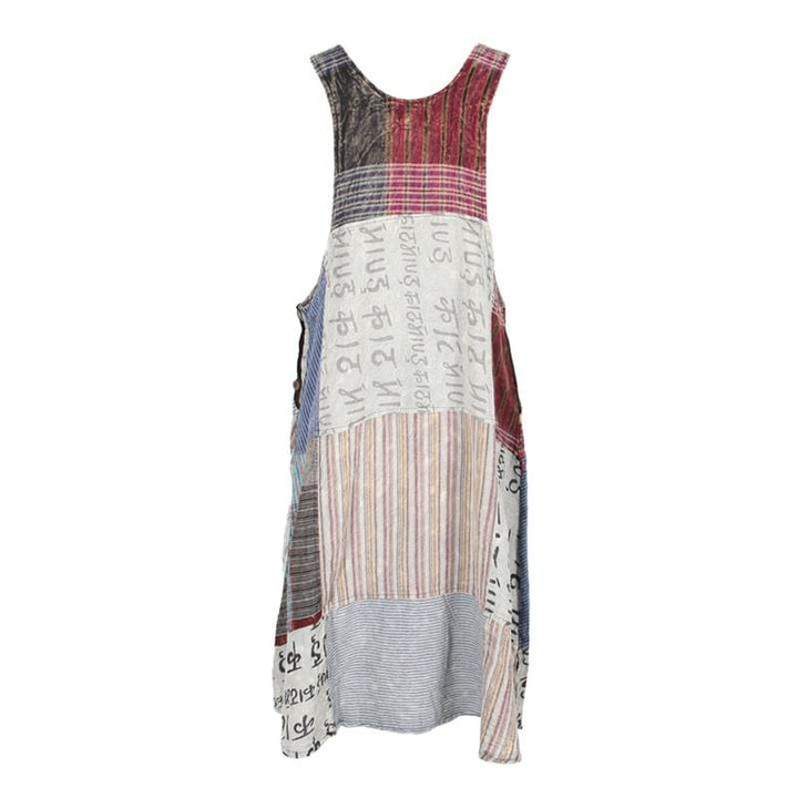 Patchwork Dungarees Dress..