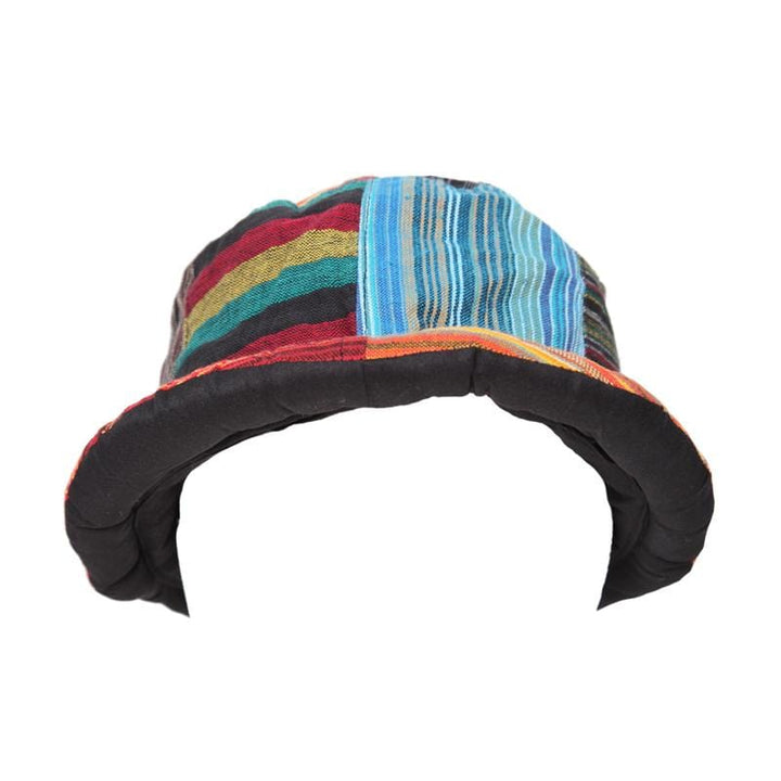 Patchwork Roll Brim Hat