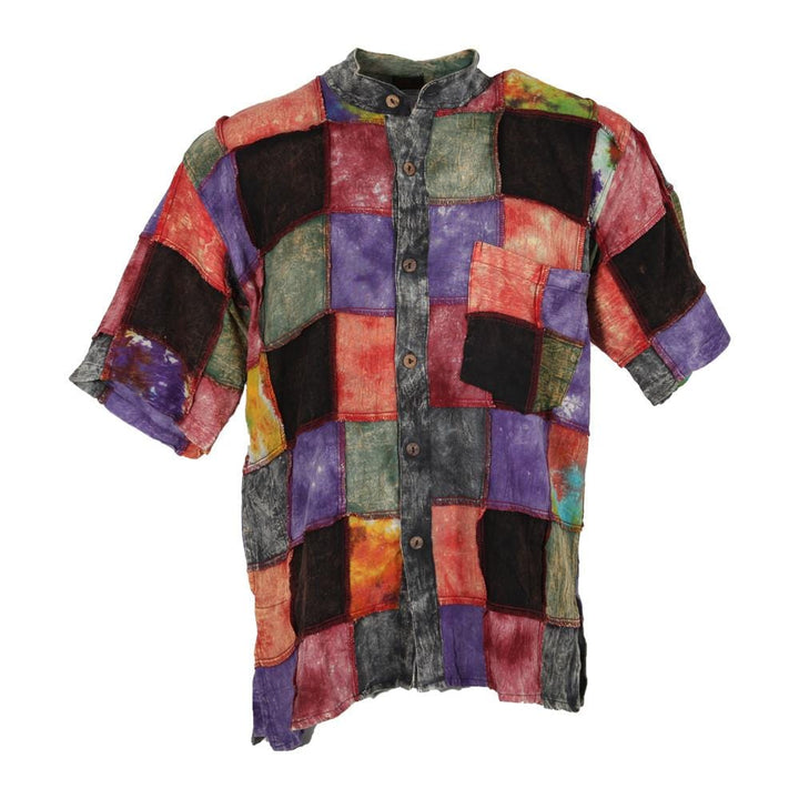 Short Sleeve Colour Block Shirt..