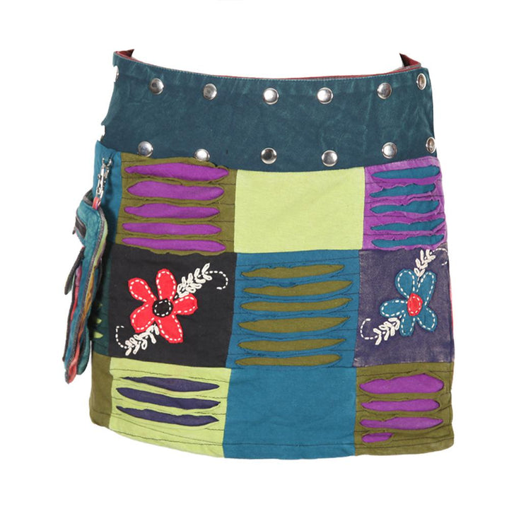 Razor Cut Popper Skirt..