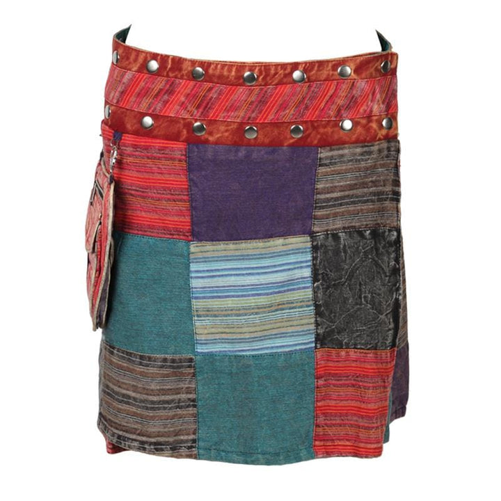 Patchwork Popper Skirt