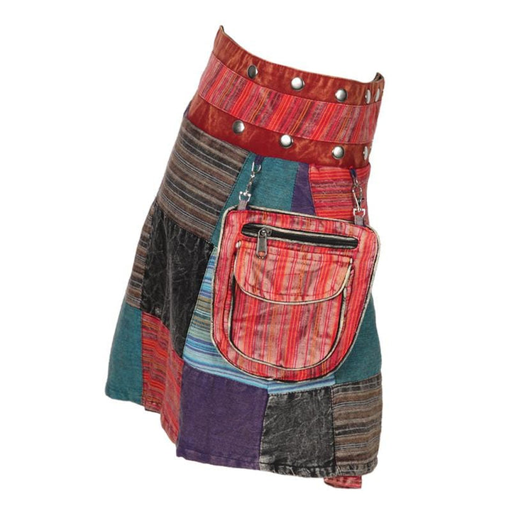 Patchwork Popper Skirt